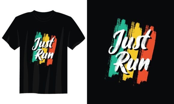 Download Just Run Vintage Typography Design - Vintage typography design Collection