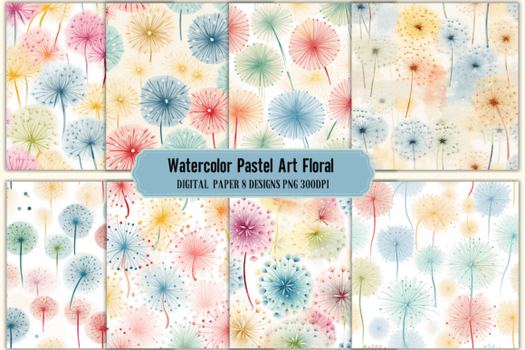 Download Watercolor Pastel Art Florals Background - Pastel art Collection