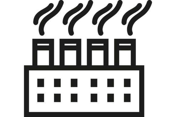 Download Industrial Factory Line Icon. Manufactur - Factory Collection