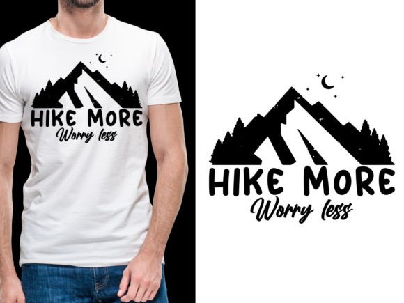 Download Hike More Worry Less Outdoors Tshirt - Outdoors Collection