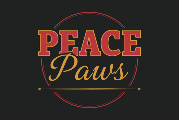 Download Peace Paws Vintage Typography Design - Vintage typography design Collection