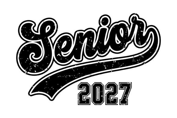 Download Senior 2027 Vintage Typography Design - Vintage typography design Collection