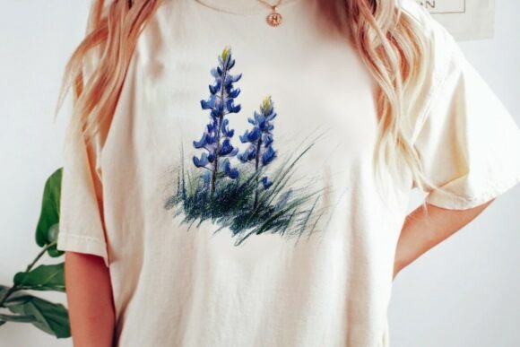 Download Bluebonnet Flower Pastel Art Png - Pastel art Collection