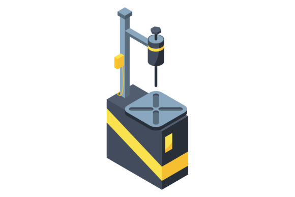 Download Automatic Factory Mechanics Isometric Ic - Factory Collection